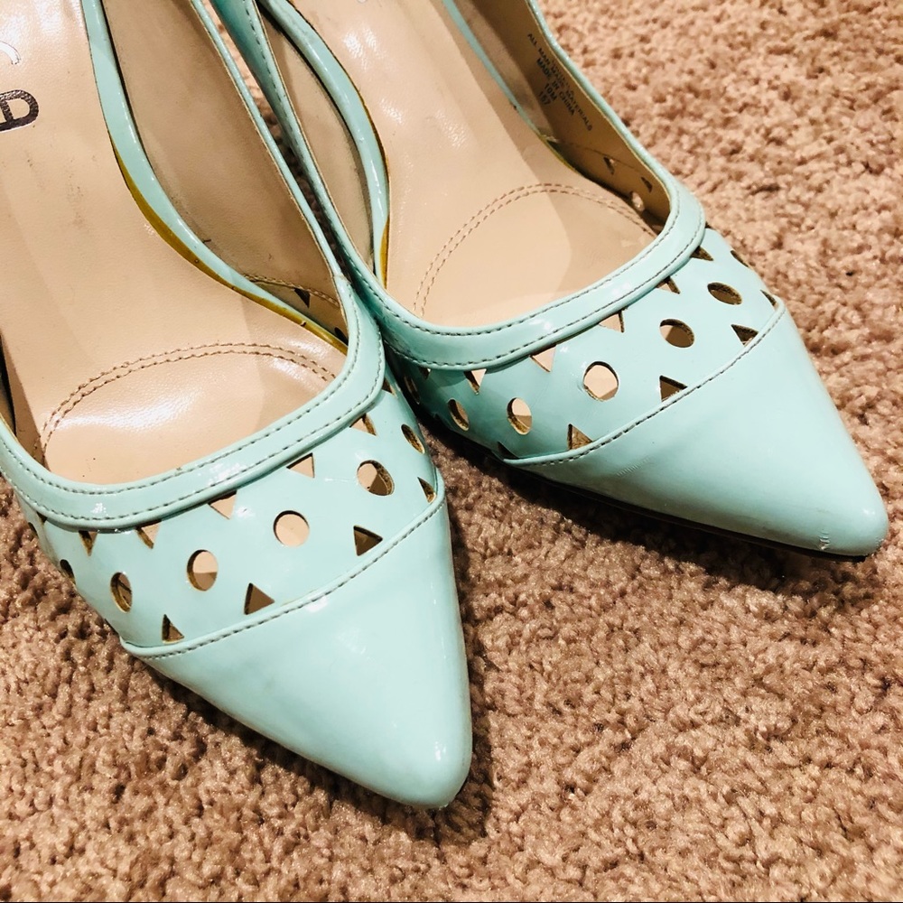 Seafoam Green Heels